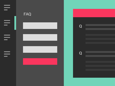 Simple Wireframe colorful cute flat simple web design wireframe