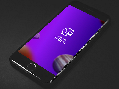 Dive Into Saturn adobe xd android animation app contest interaction ios mobile parallax splash ui ux