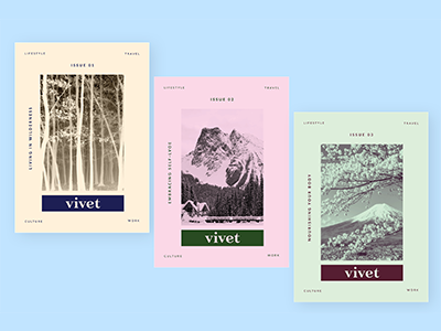 Vivet Magazine Covers briefbox layout leftrightupdown