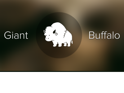 Giant Buffalo black brown css html proxima nova white