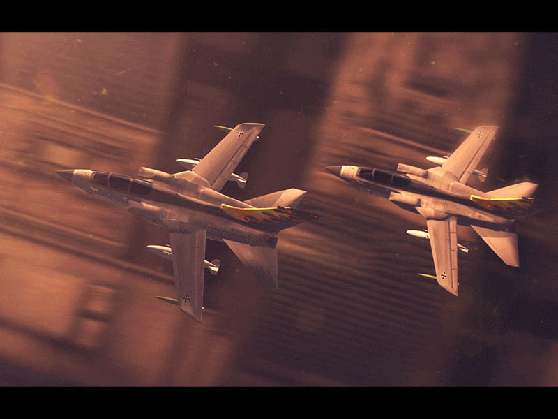 Piece of animation for "Combat Aircraft" website sunset forsage jet tornado panavia city gif aircarft