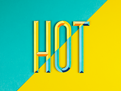 2hot hot design paper paperart papercraft summer tactile design typography