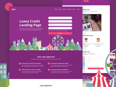 Cedo - Loans Credit Landing Page HTML Template bootstrap credit debt finance html template landing page loan quote loans microfinance money personal responsive services student loan