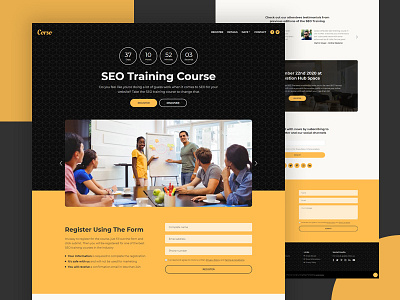 Corso - Free Training Course Landing Page HTML Template bootstrap class event html template landing page newsletter registration responsive startup training course workshop