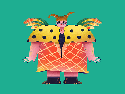 Pineapple girl artoftheday character design doodle doodle art girl illustration illustrationoftheday yellow