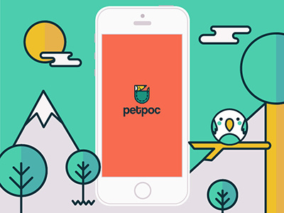 Petpoc Intro animals app design icon illustration iphone petpoc vector