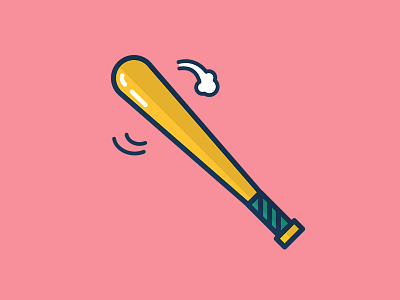 Baseball baseball bat design game graphic icon illustration sports