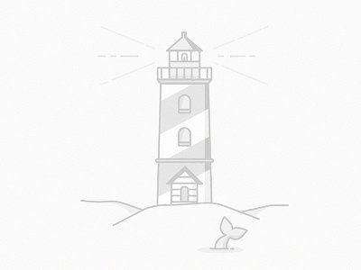 Lost app connection dolphin icon illustration light lighthouse lost sea