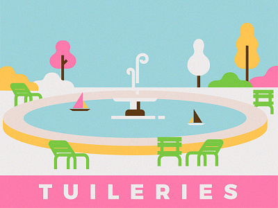 Tuileries boats fountain france garden icon illustration paris snapchat travel tuileries visit