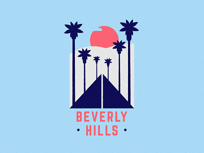 Beverly Hills beverly hills california design filter la los angeles palmtrees road sticker sunset