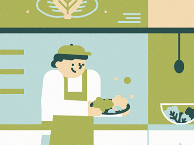 Slow Food bio editorial food fresh healthy illustration magazine restaurante salad