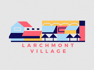 Larchmont Village california filter illustration la larchmont village los angeles shop snapchat street sunny