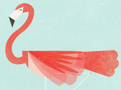 Flamingo animal flamingo illustration textures threadless