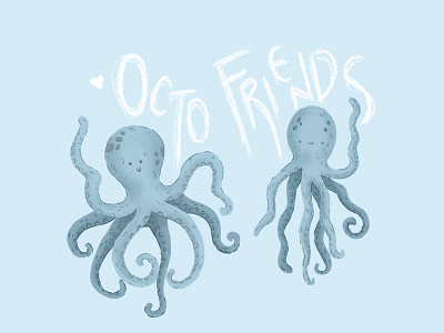 Octo friends animal animal art book art cartoon character drawing illustration ocean ocean life