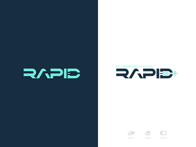 Rapid EV Charger App Logo branding design logo