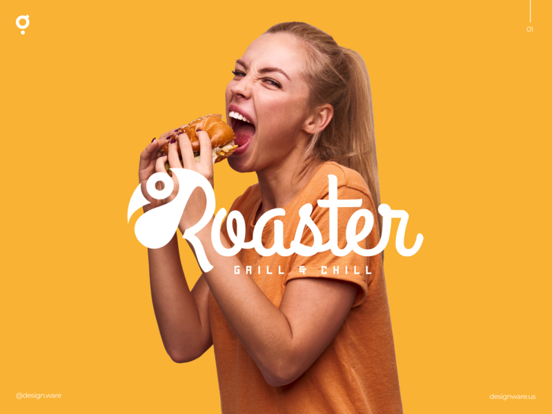 Roaster | Grill & Chill Branding branding design illustration logo vector