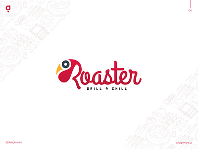 Roaster | Grill & Chill Branding branding design illustration logo vector