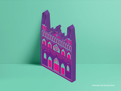 Catedral de Santa Ana 3d elsalvador art concourse creative design graphicdesign ilustration