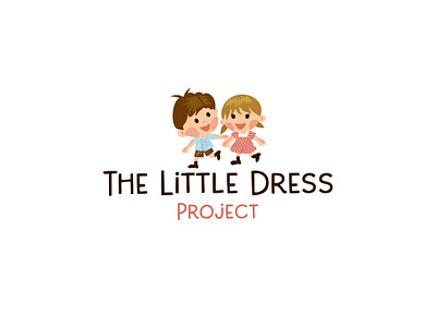 The Little Dress Project characters concept design dick jane illustration logo vector