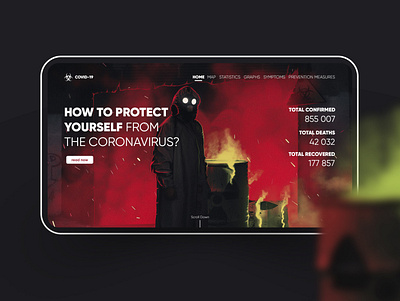 Covid-19 — Website Concept art coronavirus covid covid19 design illustration logo tilda ui web website