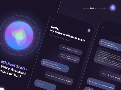 Voice Assistant Design Concept design minimal ui voice ai web