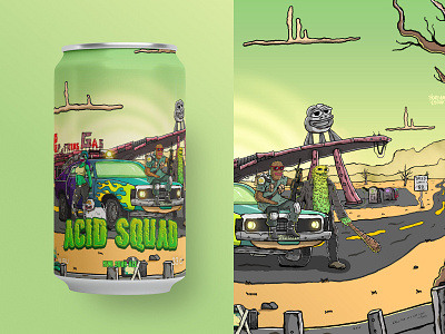 Acid Squad NFT Beer Can Design