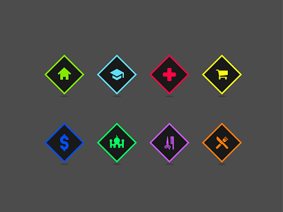 Map markers (Icons)