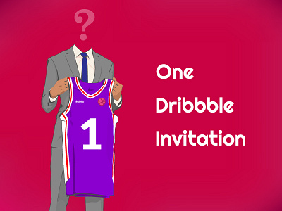 Dribbble Invite ball basketball draft dribbble dribbble invite invitation invite one pink vector