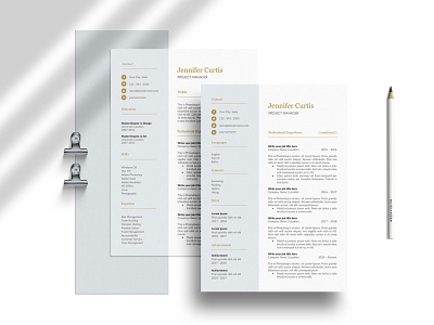 Modern Resume Template Instant Download