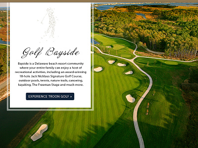 Golf Section of a Community Site