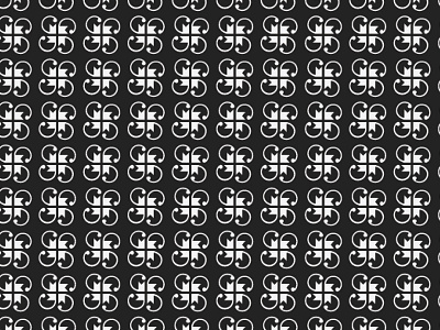 Pattern abstract and black cat grayscale logo pattern white