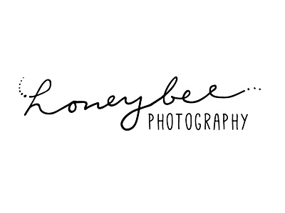 Honeybee Photography WIP hand lettering logo type wip