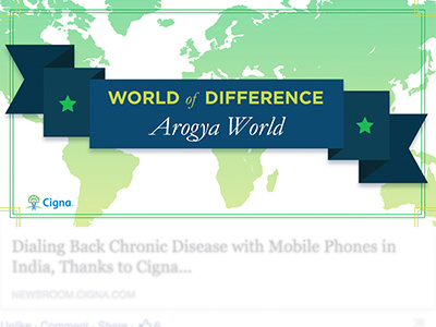 Cigna World of Difference Facebook Post