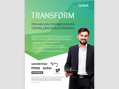Deltek Print Ad layout print ad