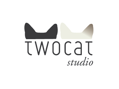 TwoCat Studio cat italic logo studio