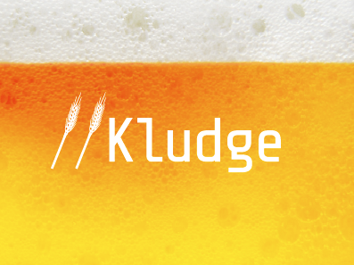 Kludge Brewing Logo beer brew brewing font homebrew logo type wheat