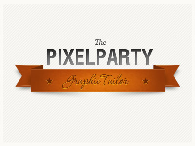 thepixelparty graphic logo typography