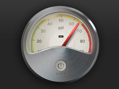 Gauge app gauge interface ios ipad iphone psd retinal