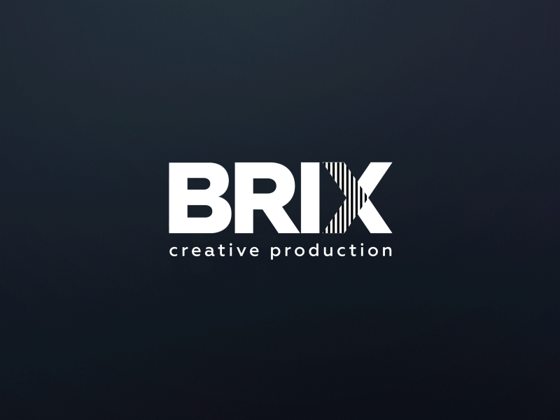 BRIX creative production 2d ae animation flat glitch logo motion stroke