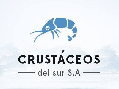 Crustáceos del Sur S.A company website design fish font home page logo mac mockup portfolio uxui web