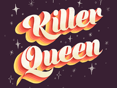 Killer Queen Lettering design freddiemercury killerqueen lettering lettering artist queen