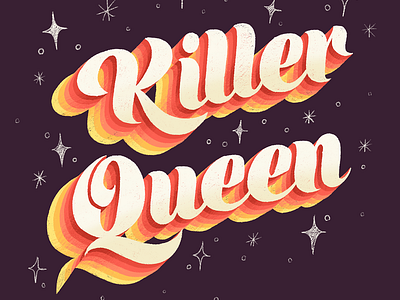 Killer Queen Lettering design freddiemercury killerqueen lettering lettering artist queen