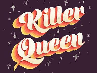 Killer Queen Lettering