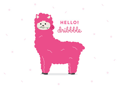 Dribbble Llama alpaca branding design illustrator llama