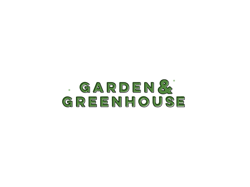 Garden & Greenhouse Logo branding design gif illustration illustrator logo logodesign vector