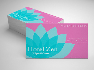 Logo Design for Hotel on Businesss cards logo card design business card stationery design logodesigner mockup businesscards graphicdesigner graphicdesign lotus zen hotel brandingdesign branding logodesign logo
