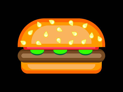 Burger vector art adobe illustrator burger burger logo digital art graphic design graphic designer hamburger vector vector art vector artist