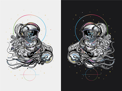 Space themed vector illustration design graphic design space vector illustration