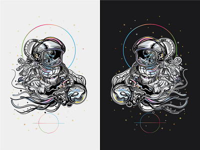 Space themed vector illustration