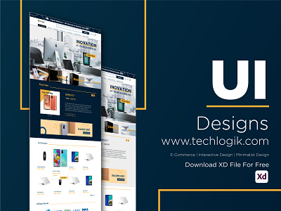 UI Design Gadgets E-Commerce website app icon illustration ui ux web design